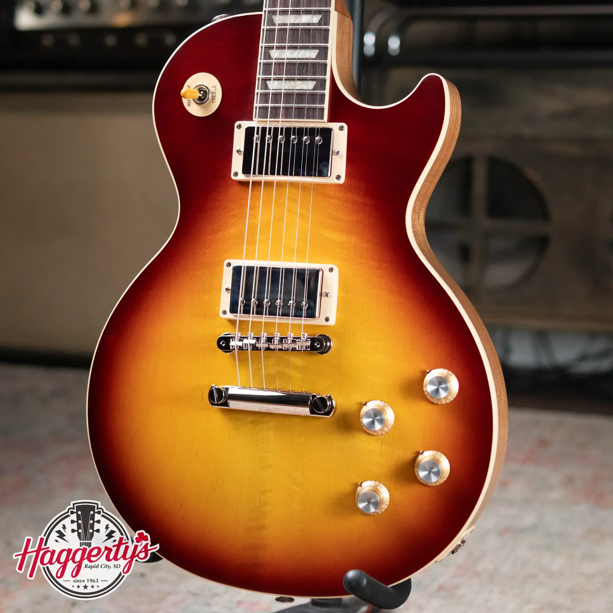 Gibson Les Paul Standard 60s Faded Electric Guitar - Vintage Bourbon Burst with Hardshell Case