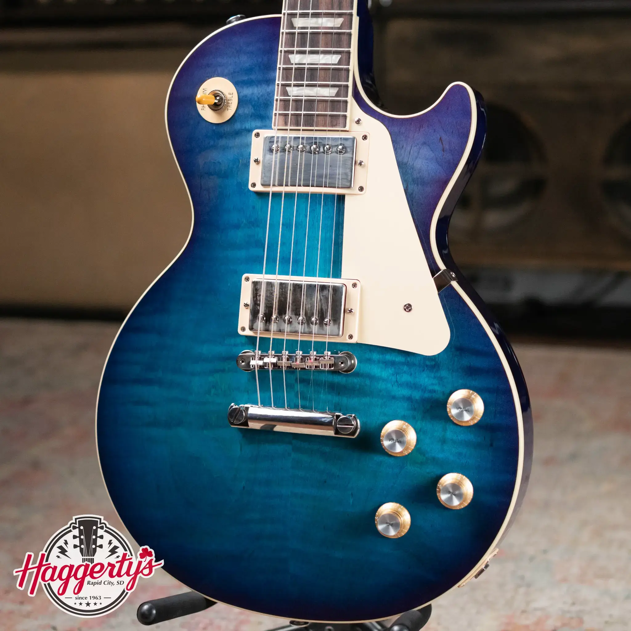 ギター Les Paul Standard 60s Blueberry Burst Gibson Les Paul Standard '60s Figured Top Electric Guitar