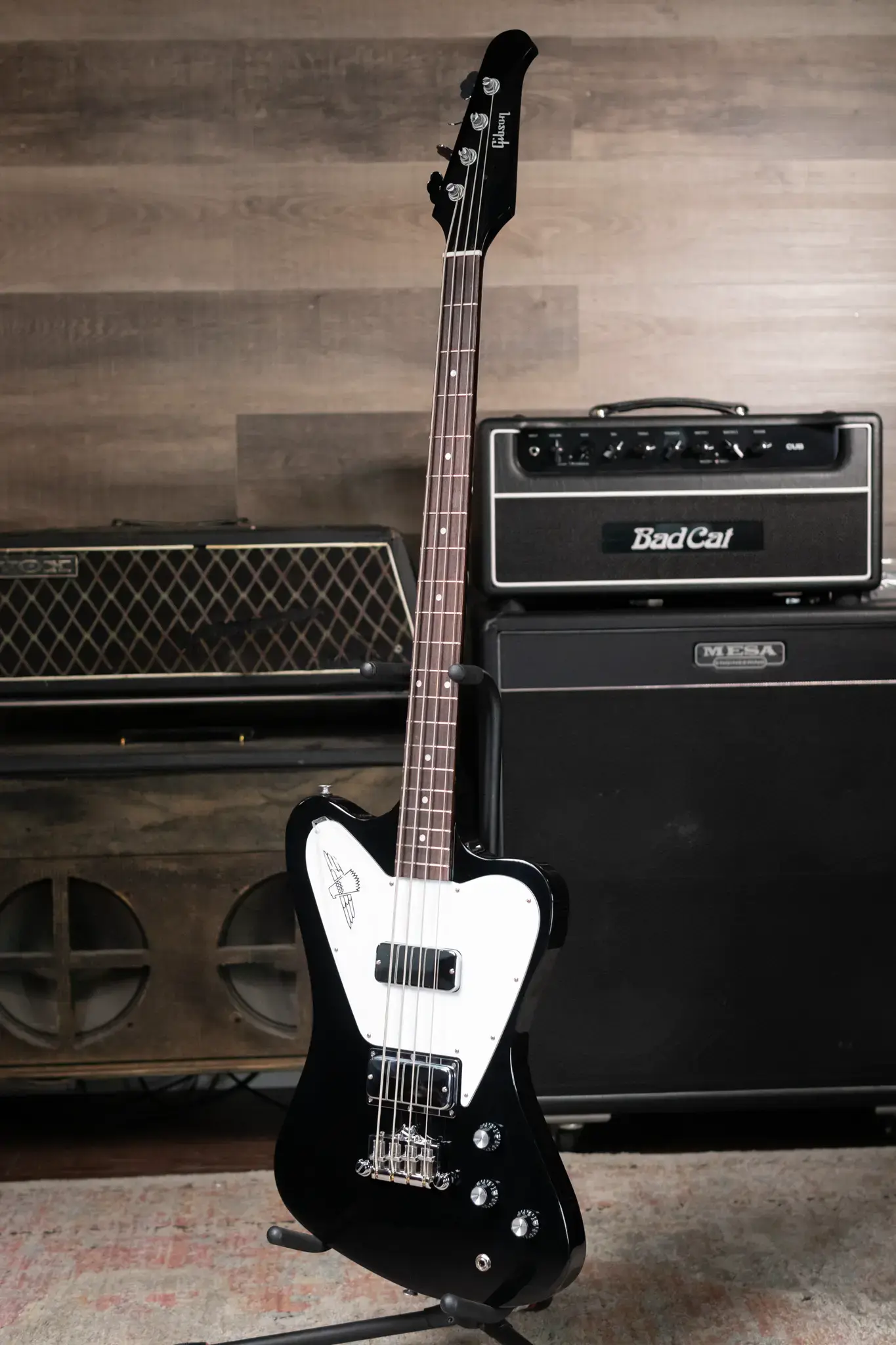 Gibson Non-Reverse Thunderbird Bass - Ebony with Hardshell Case