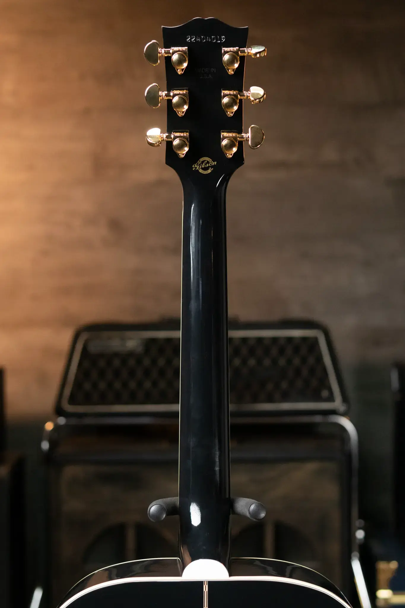 Gibson SJ-200 Custom Acoustic/Electric - Ebony with