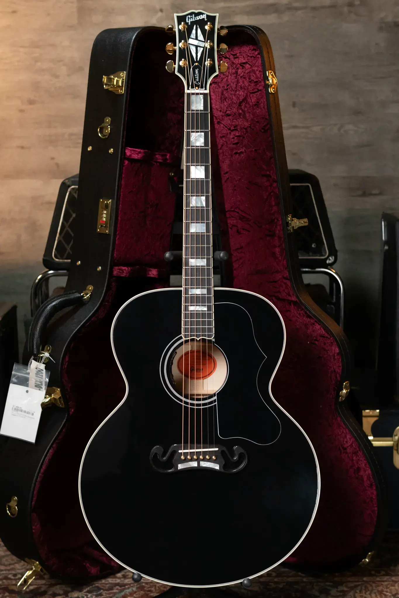 Gibson SJ-200 Custom Acoustic/Electric - Ebony with