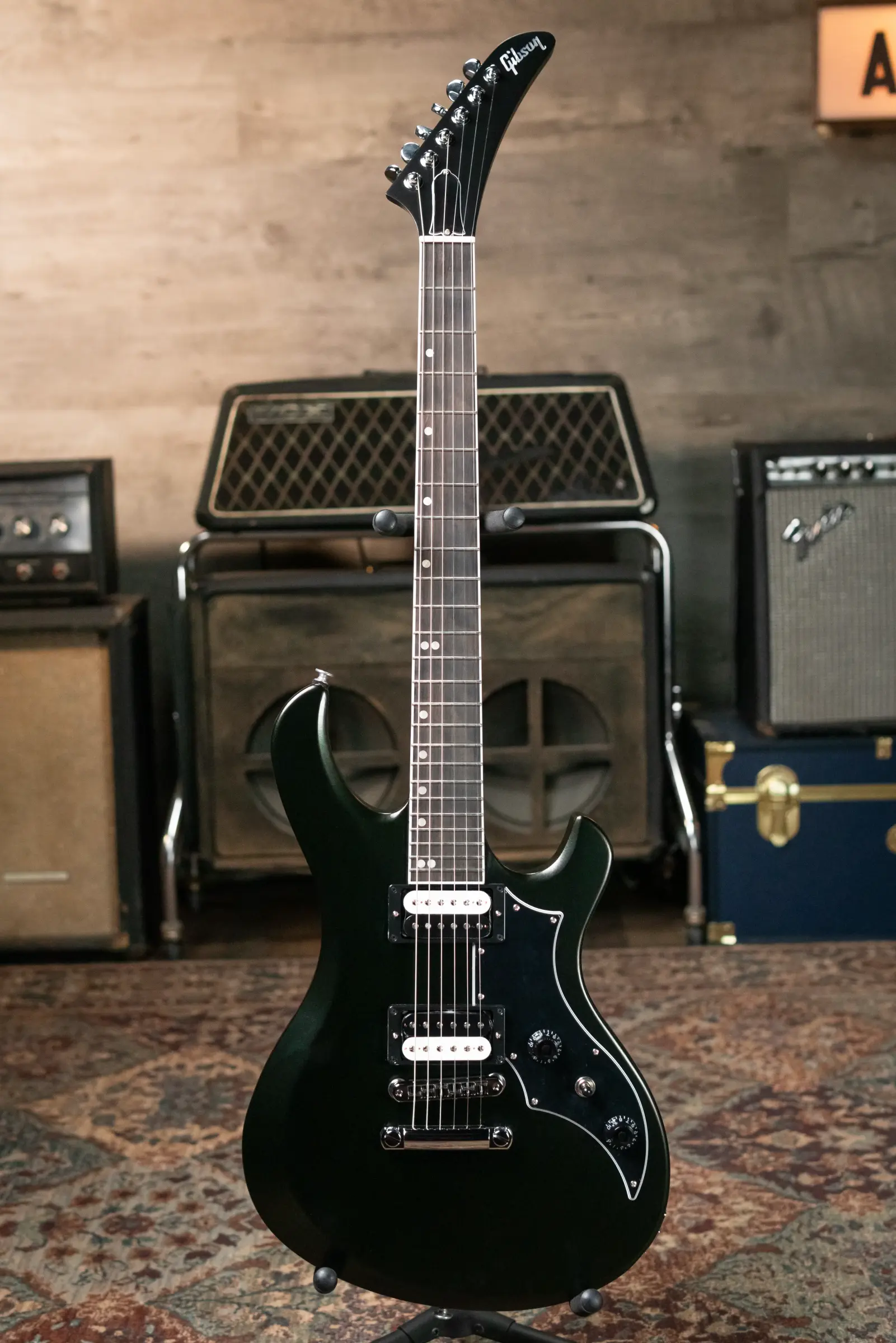 Gibson Victory Electric Guitar - Dark Green Satin with