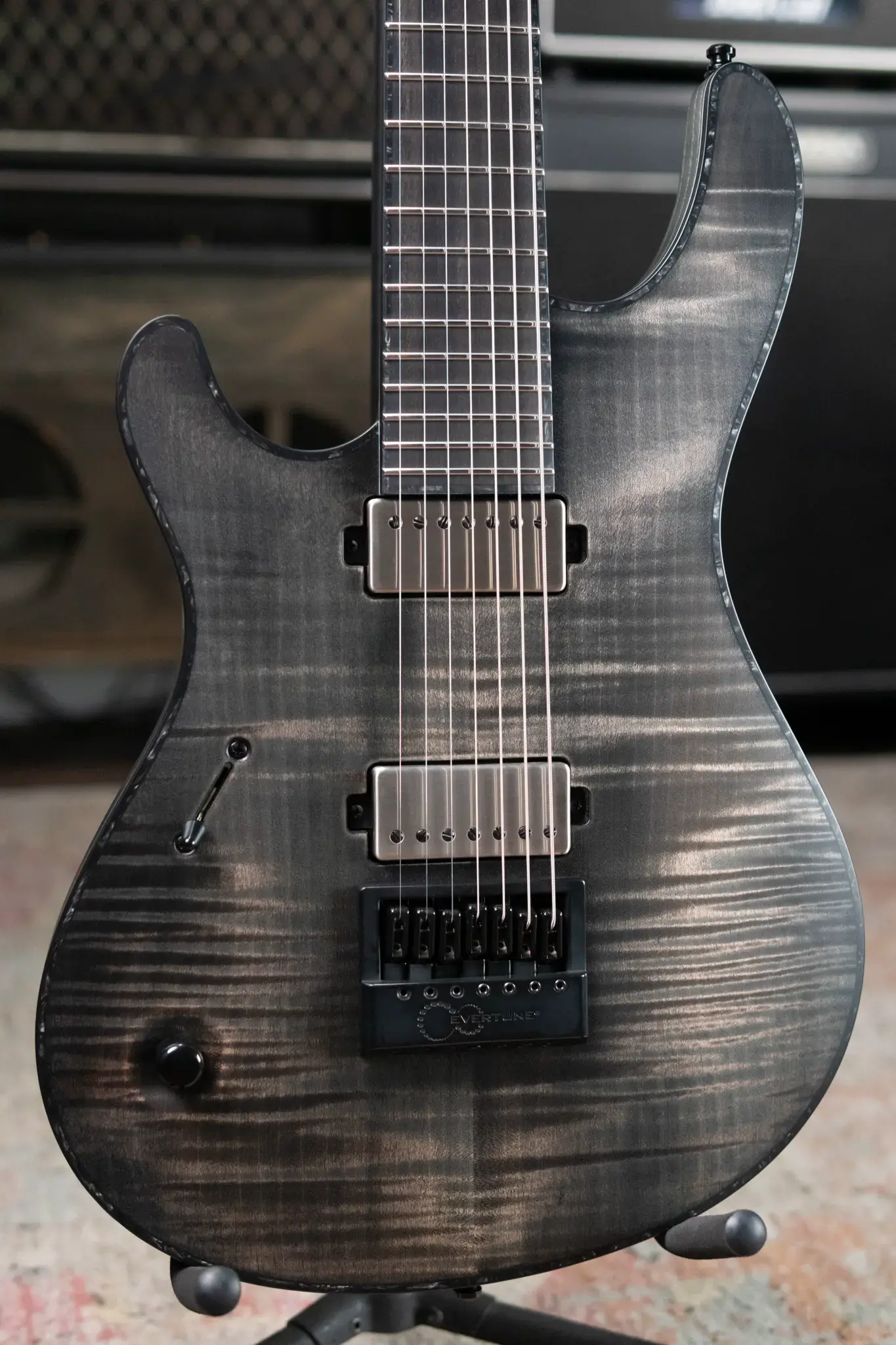 ギター MAYONES Regius7 Trans Black Mayones Regius 7 Custom 🎸🖤🔥🤘 Flamed Maple 4A grade top