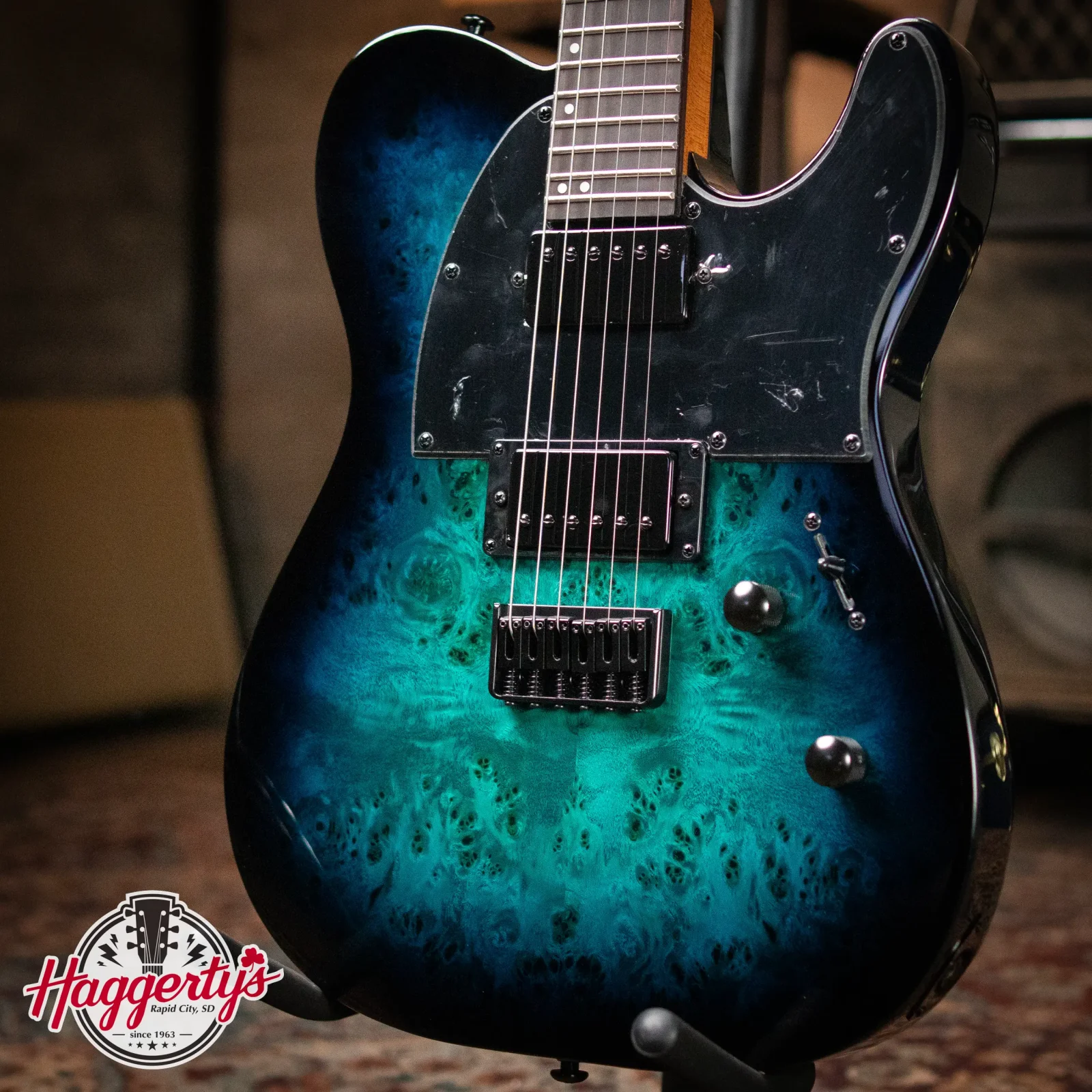 ESP LTD TE-200DX Electric Guitar - Blue Burst - 719710627246