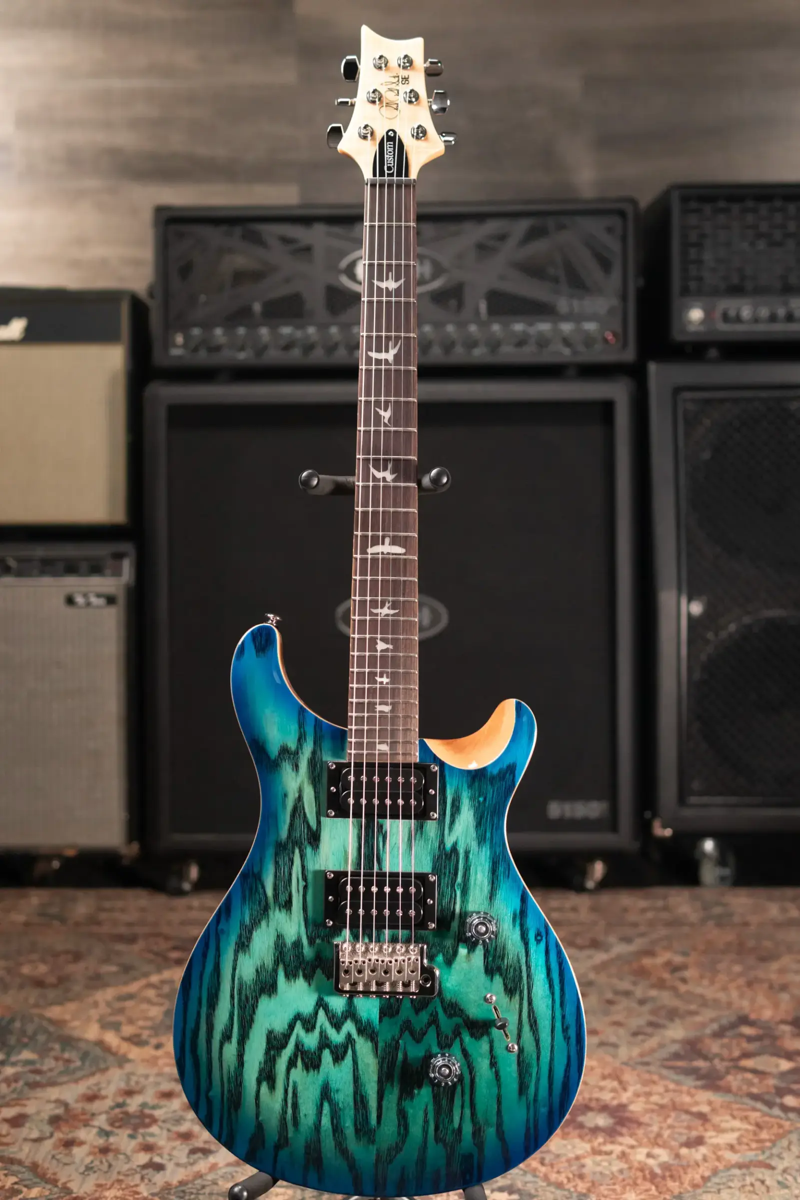 PRS Limited Edition SE Exotic Custom 24 Electric Guitar - Lake