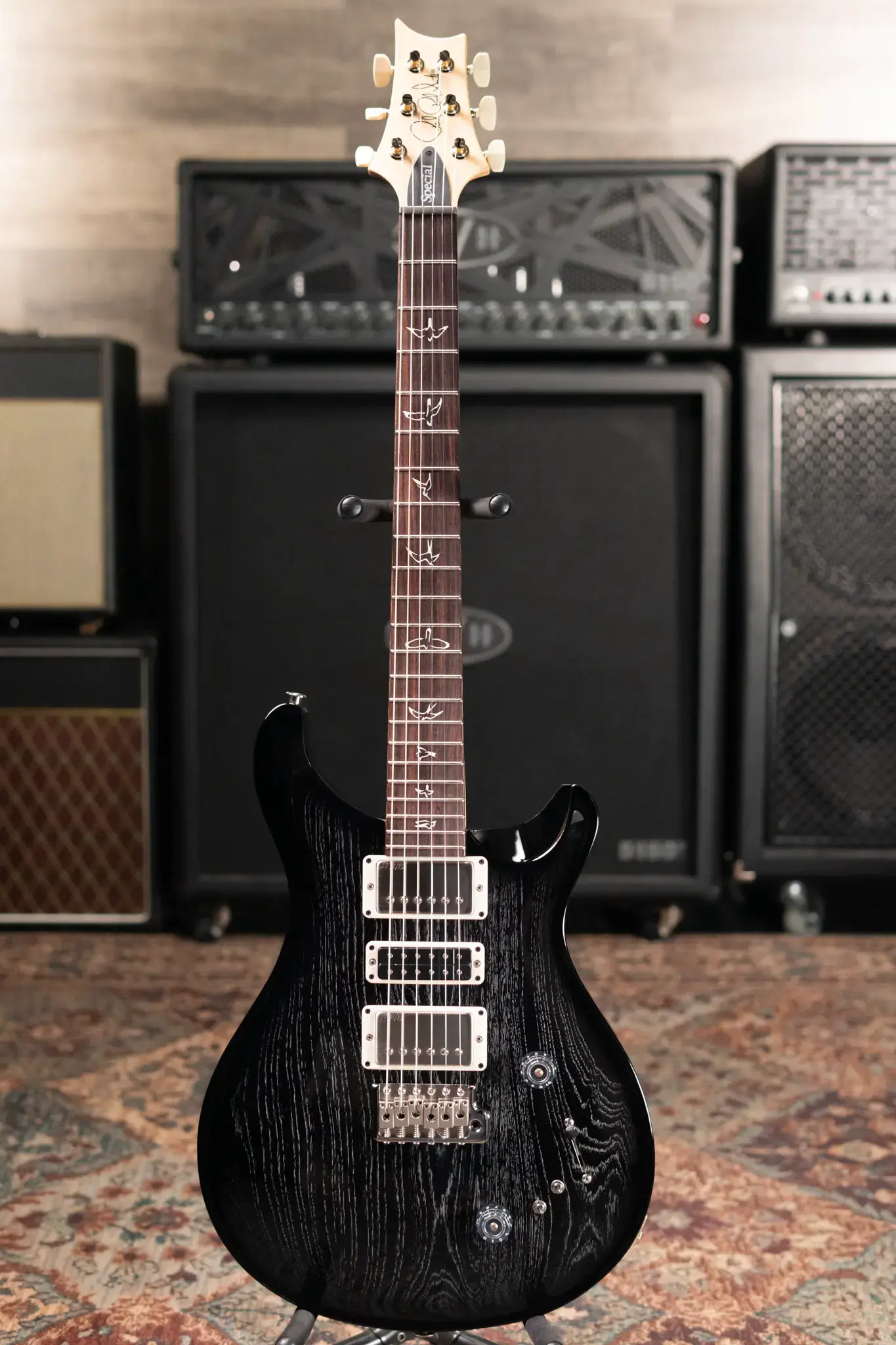 PRS Swamp Ash Special Guitar, Rosewood Fretboard - Black Doghair