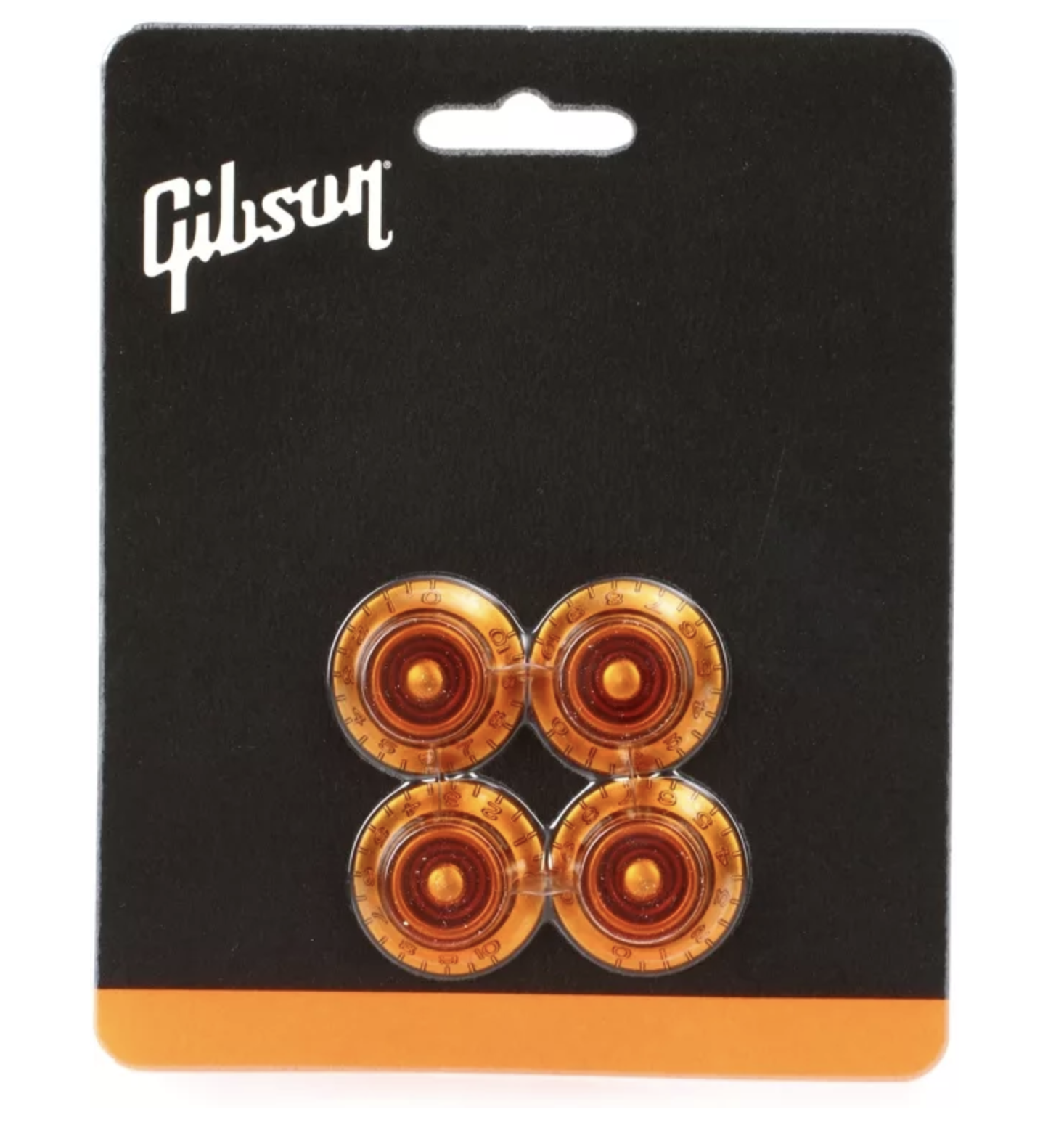 Gibson Top Hat Knobs, Vintage Amber, 4Pack 711106550350