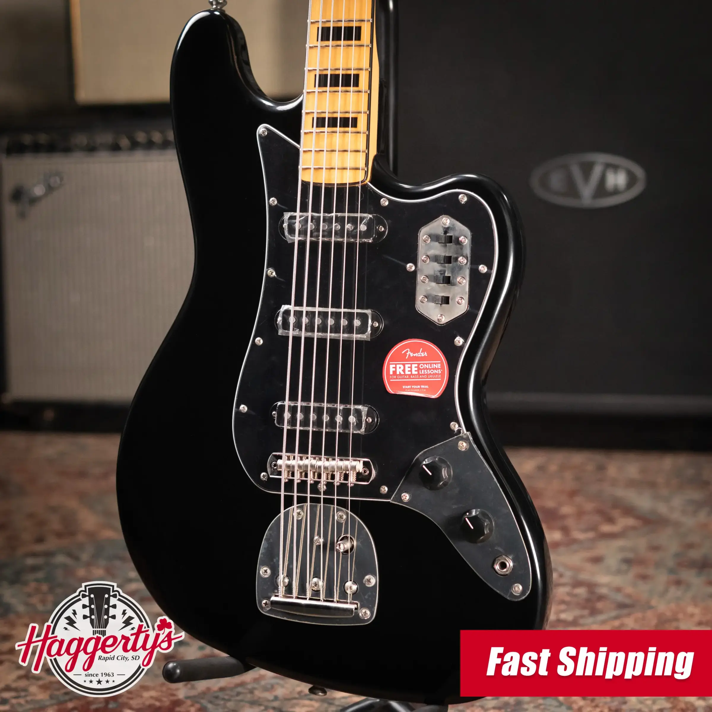 Squier BassⅥ ブラック Squier Classic Vibe Bass VI - Black
