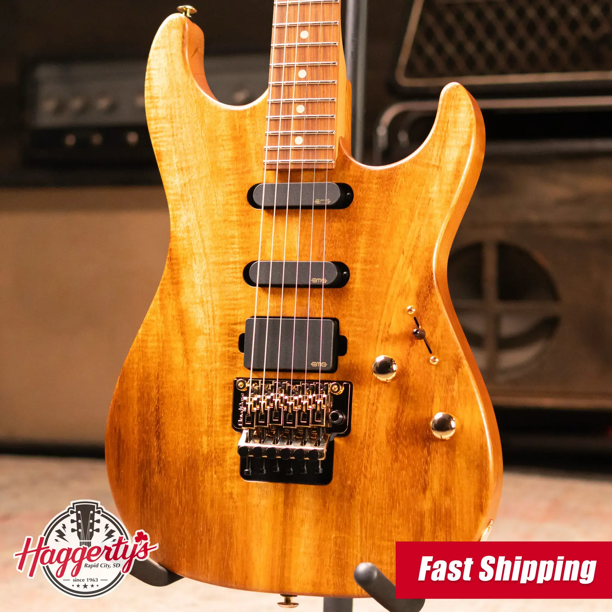 Suhr Reb Beach Signature Series Standard II Electric Guitar - Koa Top with Softshell Gig Bag