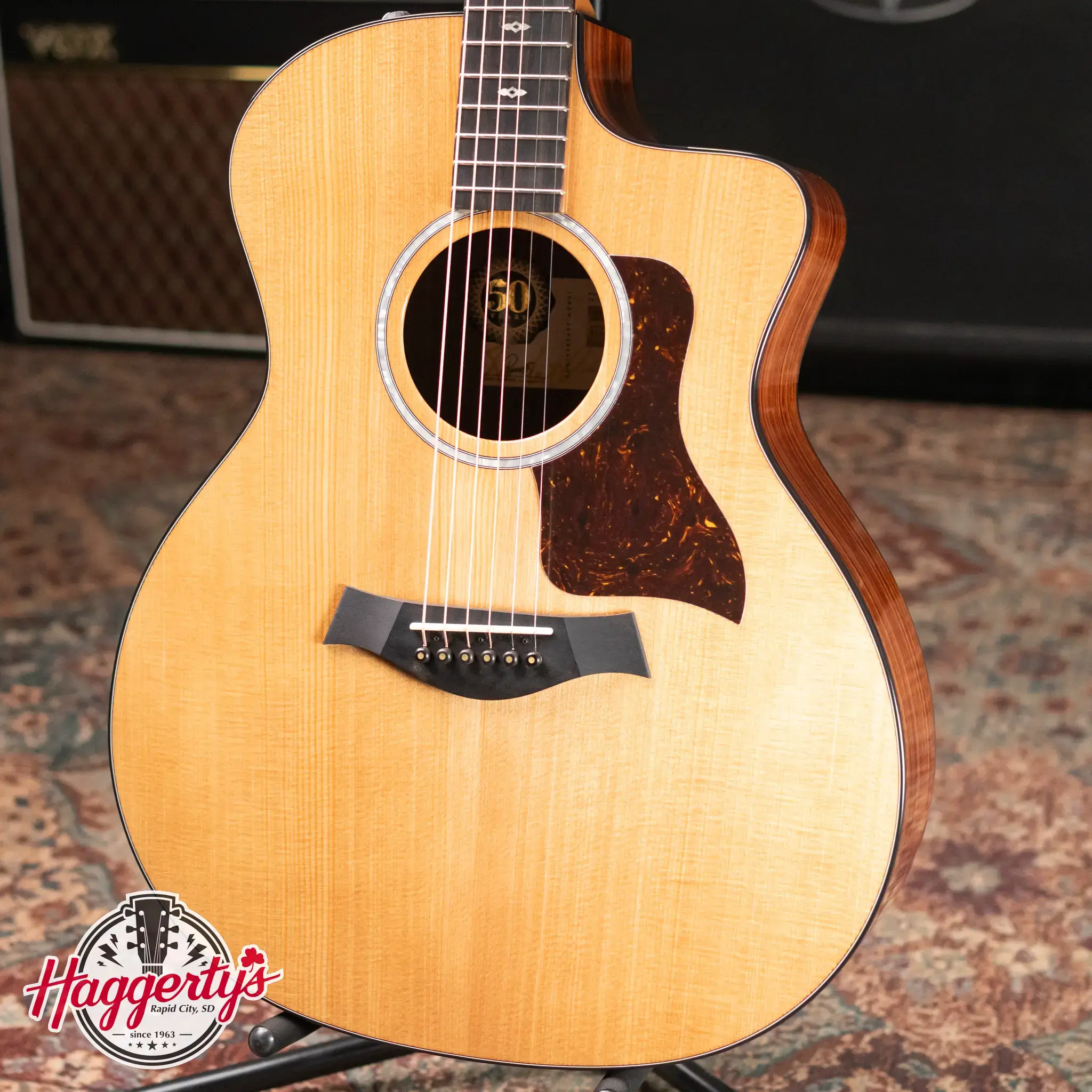 Taylor 214ce Plus LTD 50th Anniversary Grand Auditorium Acoustic/Electric with Aerocase