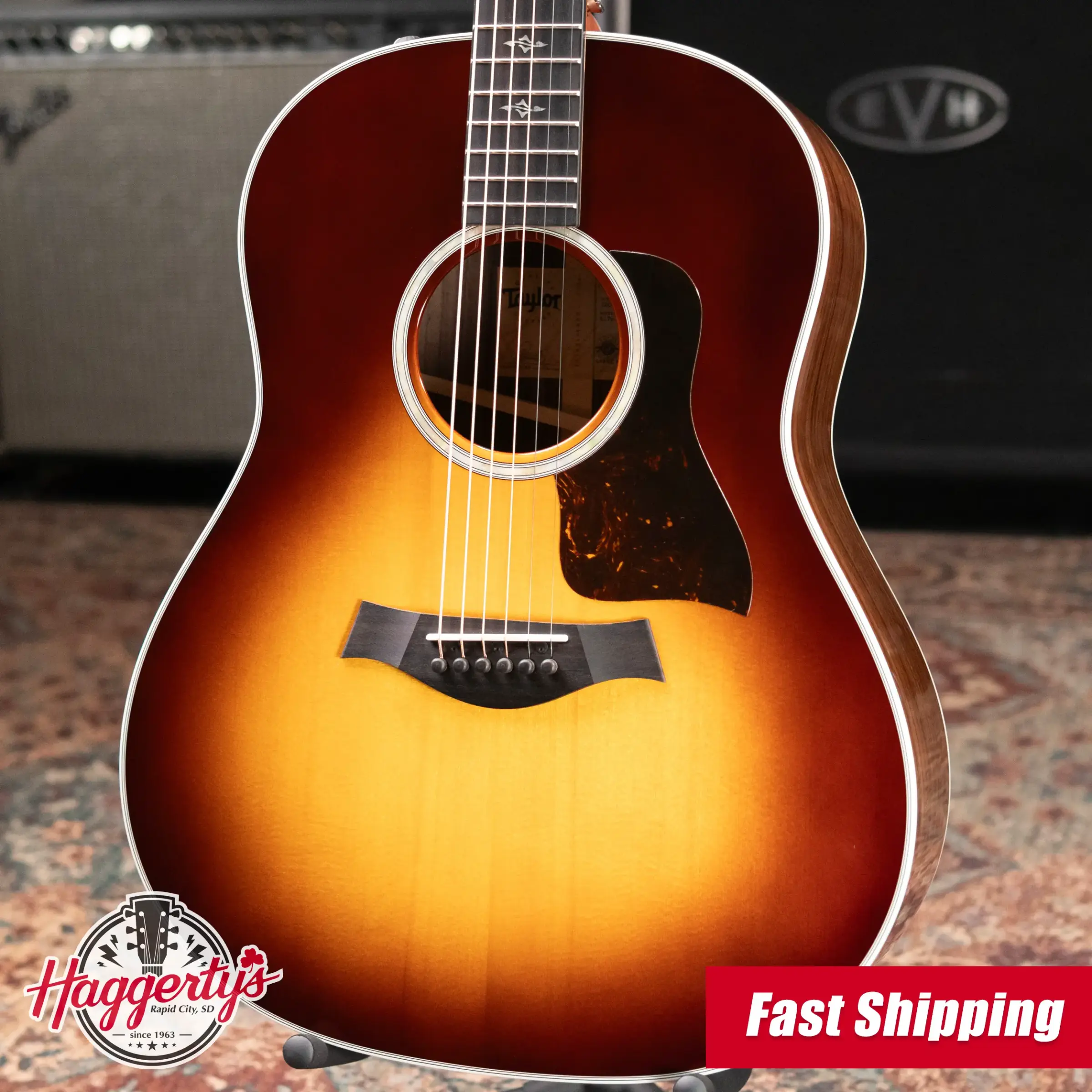 Taylor 417e-R Grand Pacific Acoustic/Electric Guitar - Tobacco Sunburst Top with Hardshell Case - Used