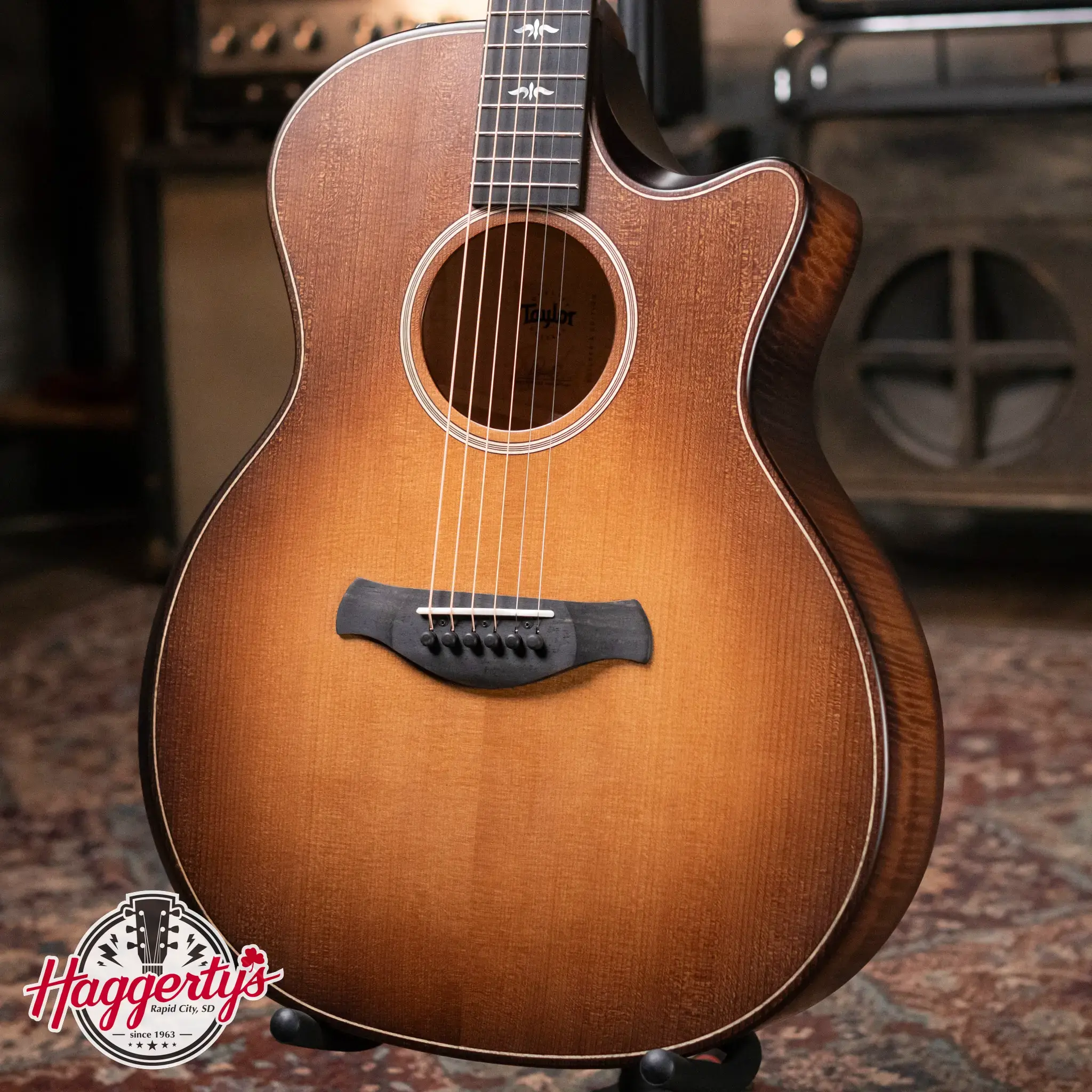 Taylor Builder's Edition 614ce Grand Auditorium Acoustic/Electric - Wild Honey Burst with Hardshell Case