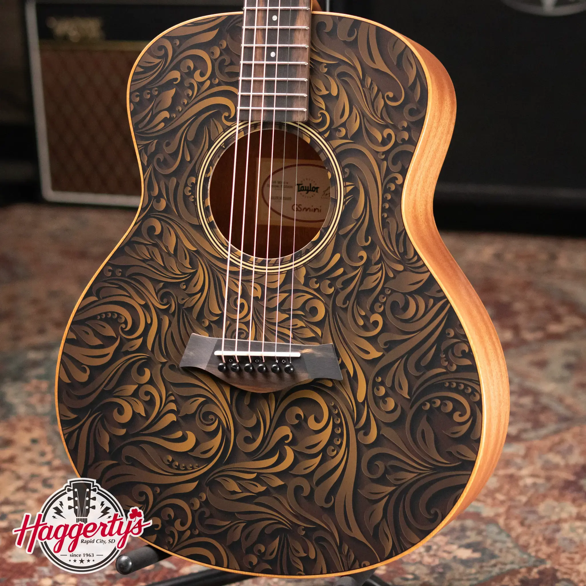 Taylor LTD GS Mini−e QSP 限定品　21年製 GS Mini-e Special Edition, Paisley Burst Layered Sapele