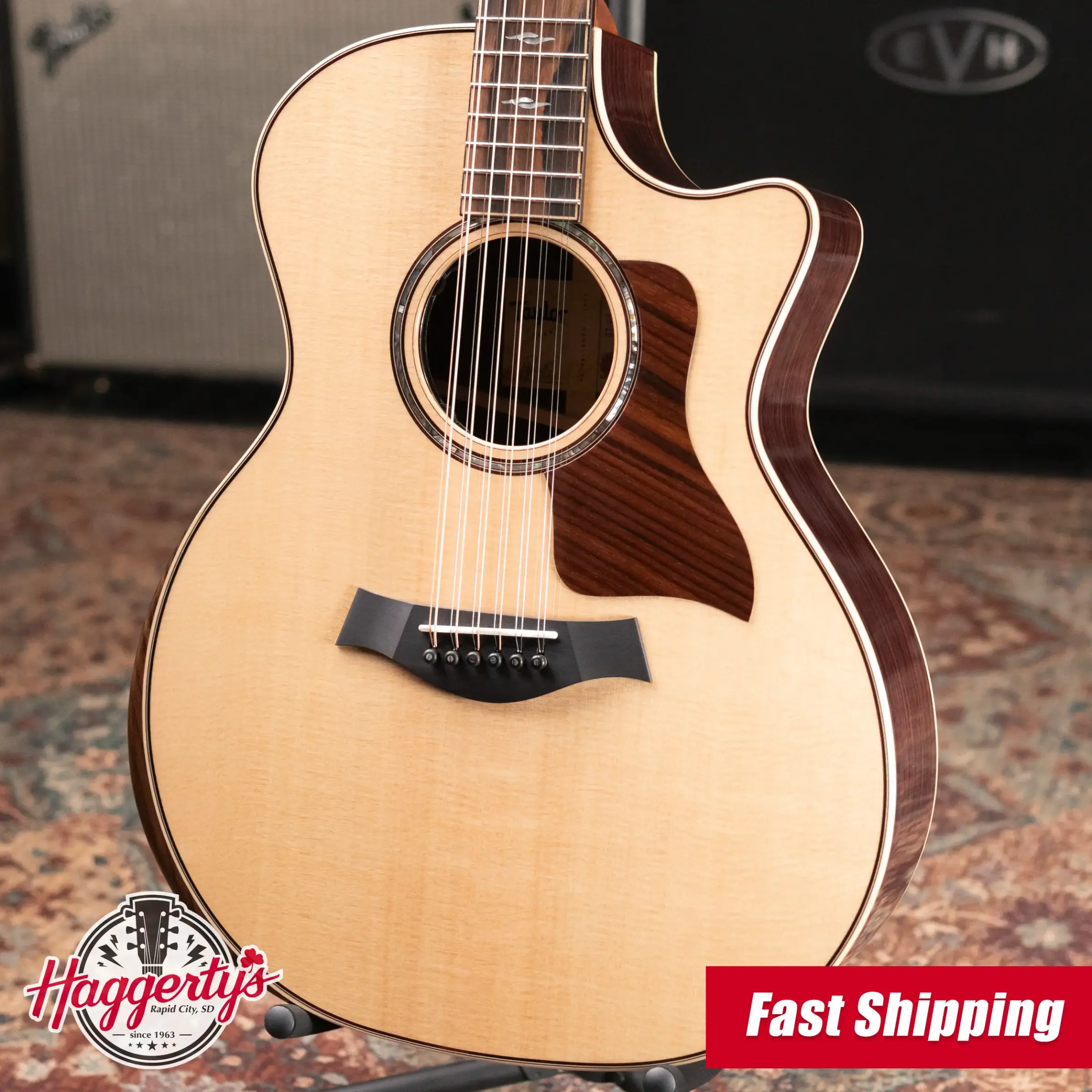 Taylor Next Generation 854ce 12-String Grand Auditorium Acoustic/Electric Guitar with Hardshell Case