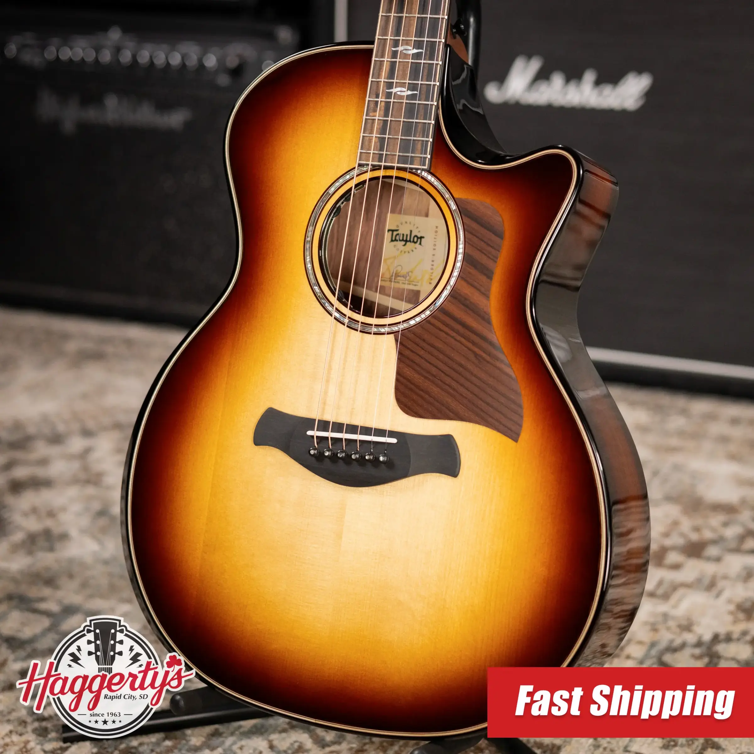 Taylor Next Generation Builder's Edition 814ce Grand Auditorium Acoustic/Electric Guitar - Adirondack/Honduran Rosewood with Hardshell Case