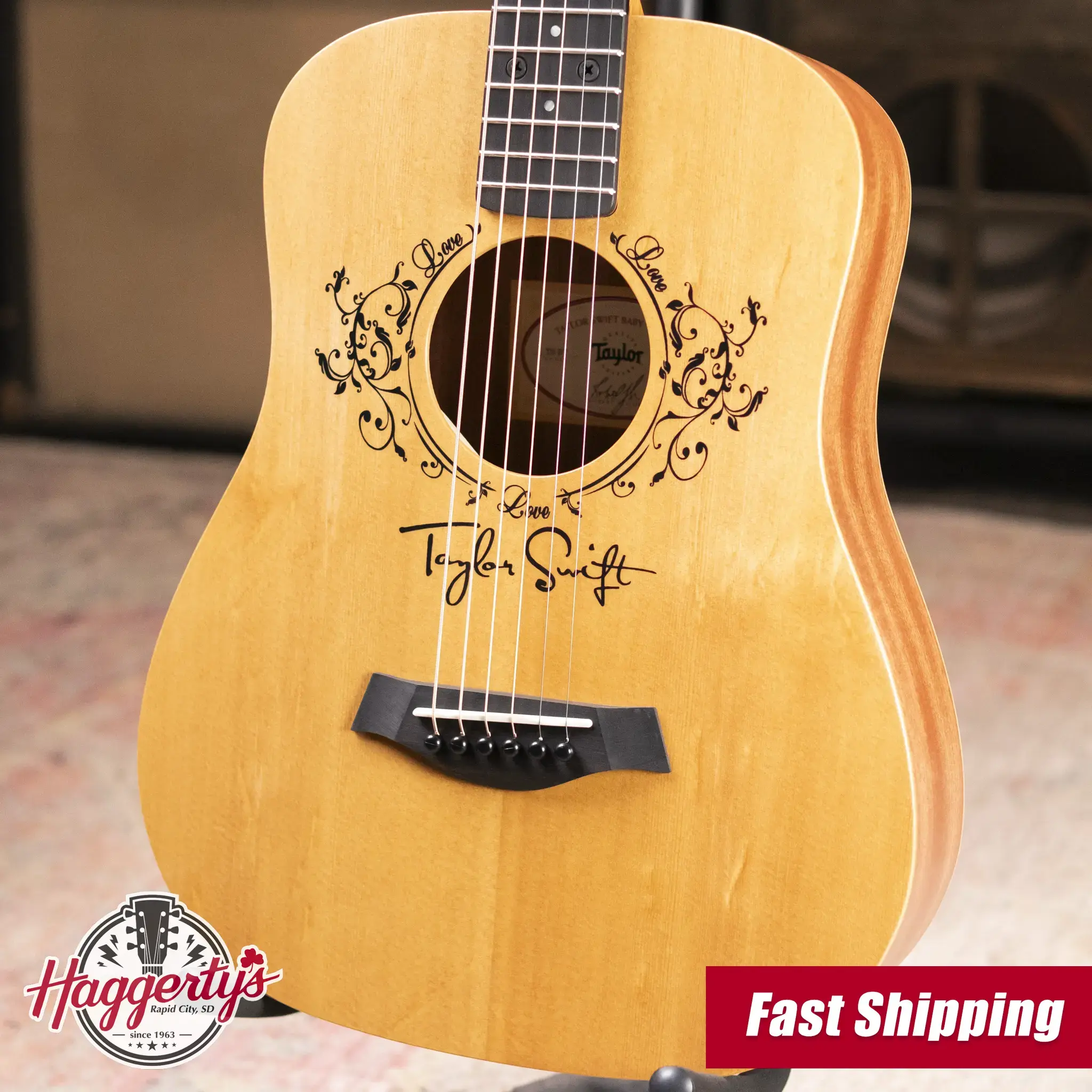 Taylor TS-BT Taylor Swift Signature Baby Taylor Acoustic Guitar with Gig Bag
