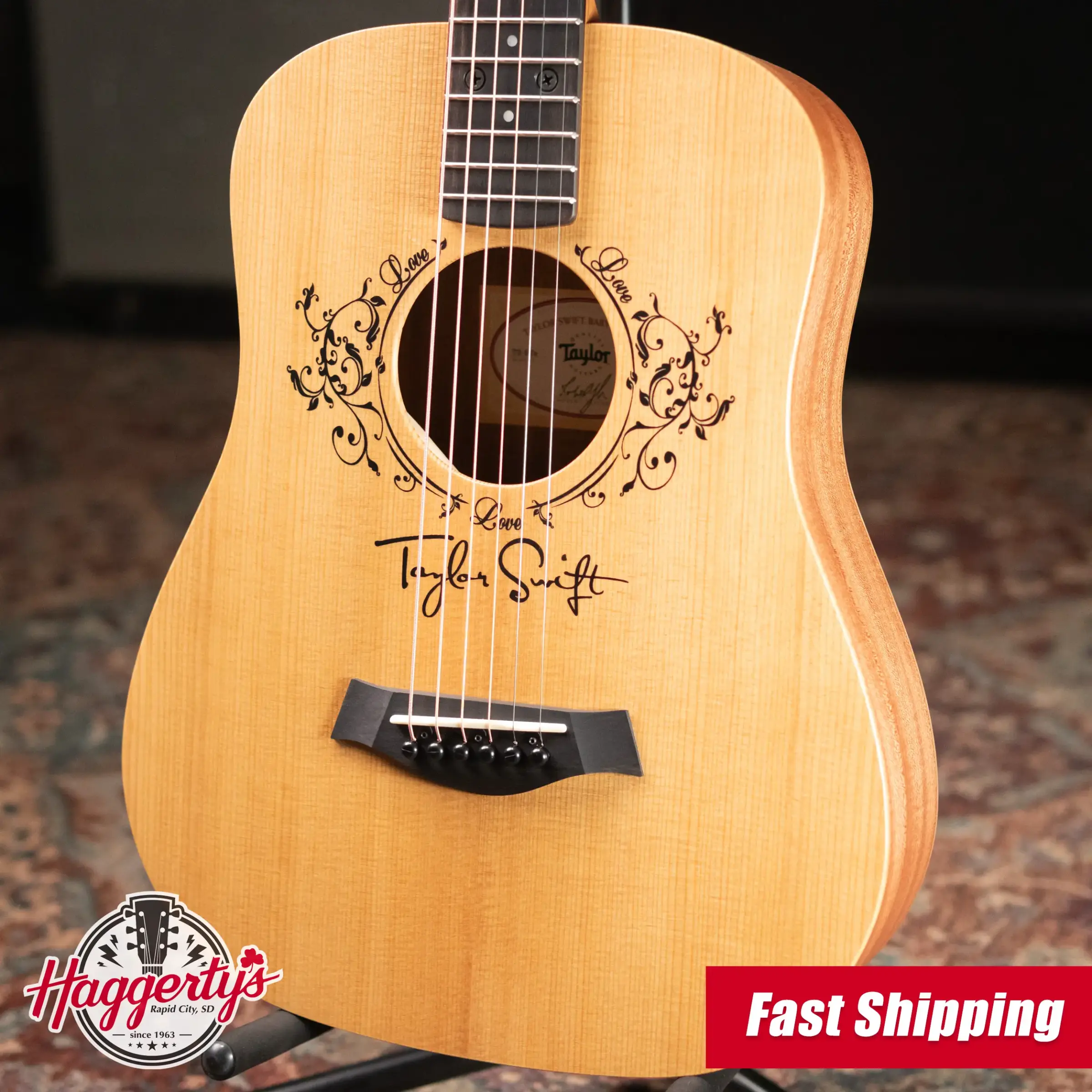 Taylor TS-BTe Taylor Swift Baby Taylor Acoustic-Electric Guitar with Gig Bag
