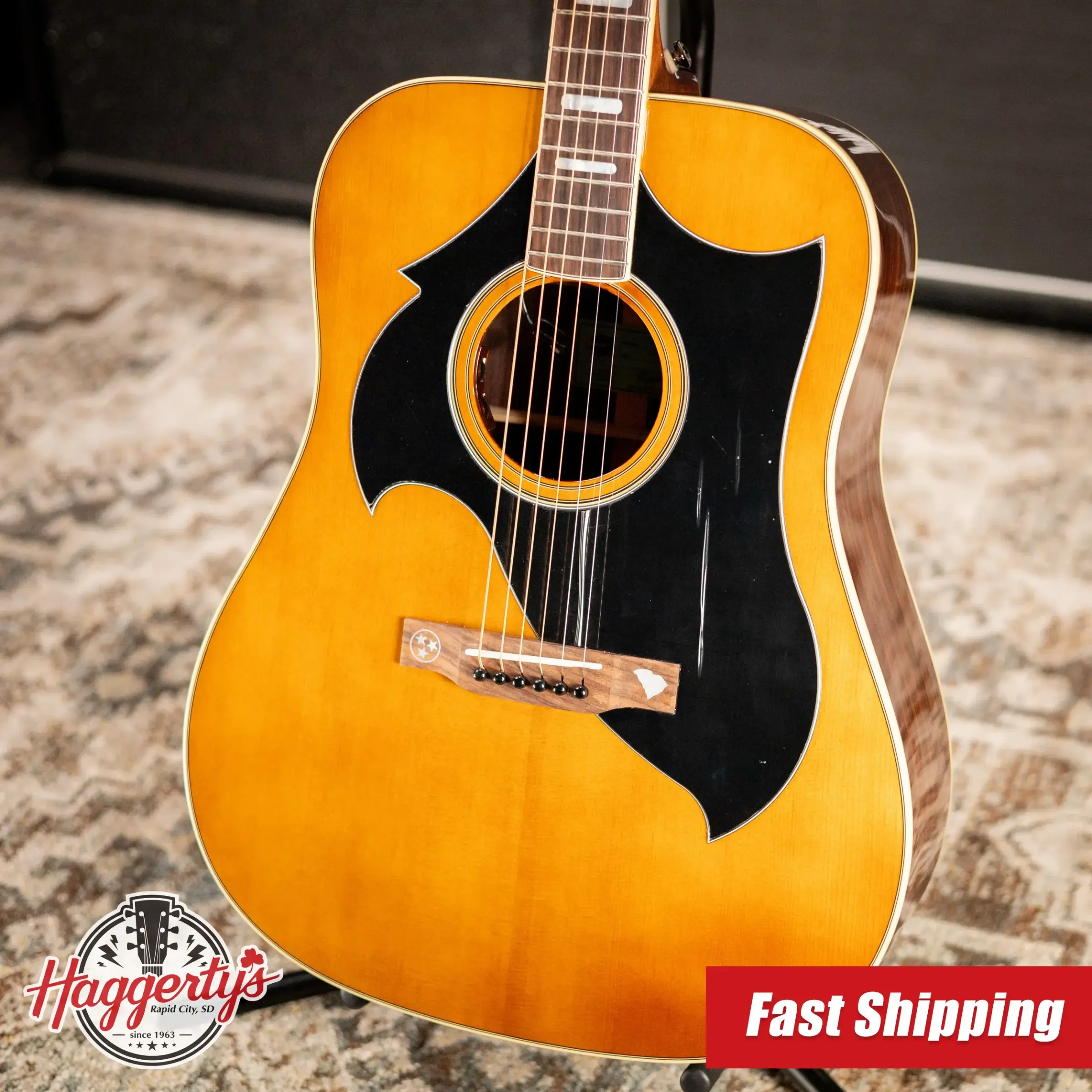 Epiphone Marcus King Signature El Dorado Acoustic/Electric Guitar - Natural with Hardshell Case