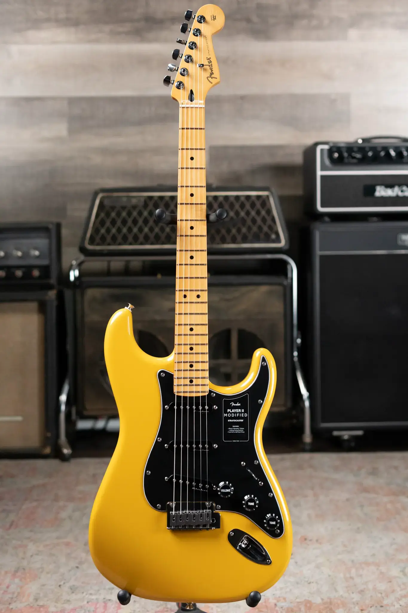 イエローFender player Ⅱ modifiedストラトキャスター Fender Player II Modified Stratocaster HSS - Sunshine Yellow