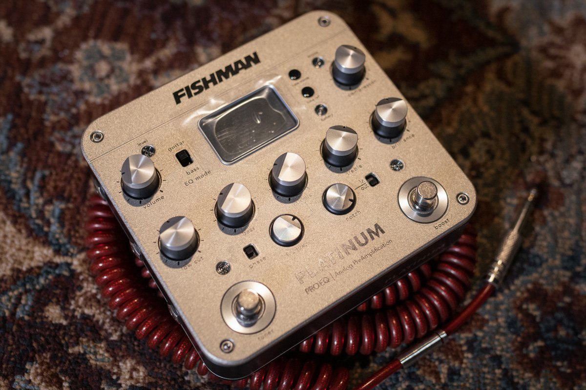 FISHMAN PLATINUM PRO EQ アナログプリアンプ Fishman Platinum Pro EQ/DI Analog Preamp Pedal