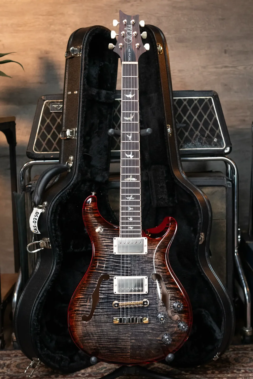 PRS McCarty 594 Hollowbody II - Charcoal Cherry Wrap Burst