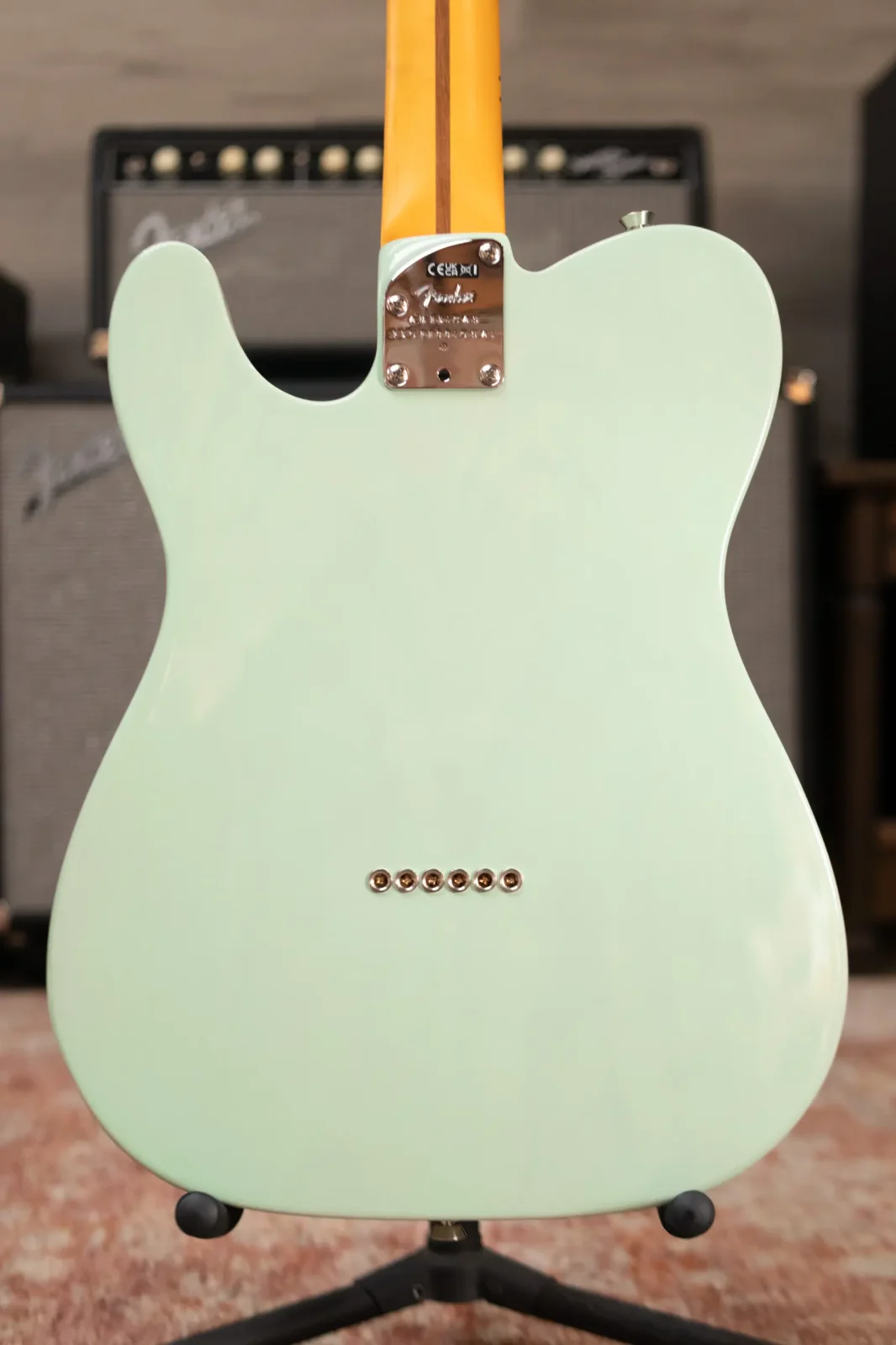 ギター Fender Telecaster Thinline / Surf Green Fender American Professional II Telecaster Thinline