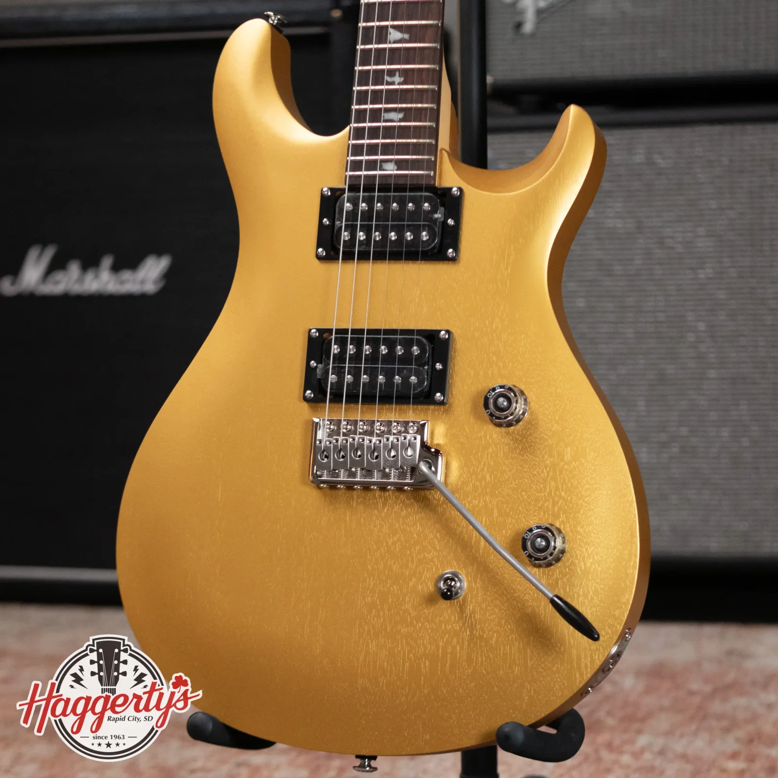 PRS SE CE 24 Standard Satin - Metallic Gold with Gig Bag