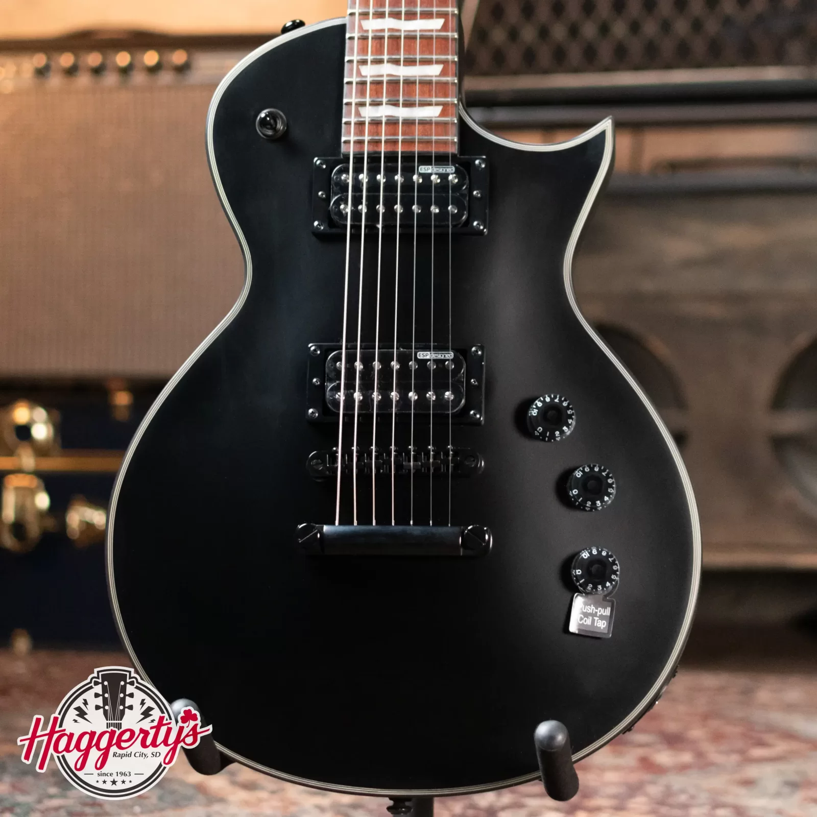 ESP LTD EC-257 Electric Guitar, Black Satin
