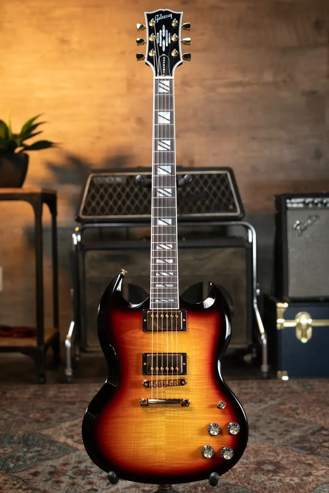 Gibson SG Supreme - Fireburst with Hardshell Case - 711106137025