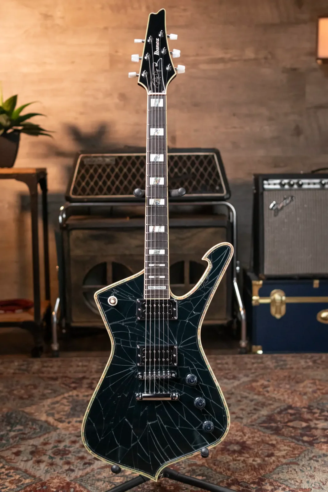 その他 Chris Paul REFLECTIONS Auto Platinum Ibanez Paul Stanley Signature Electric Guitar