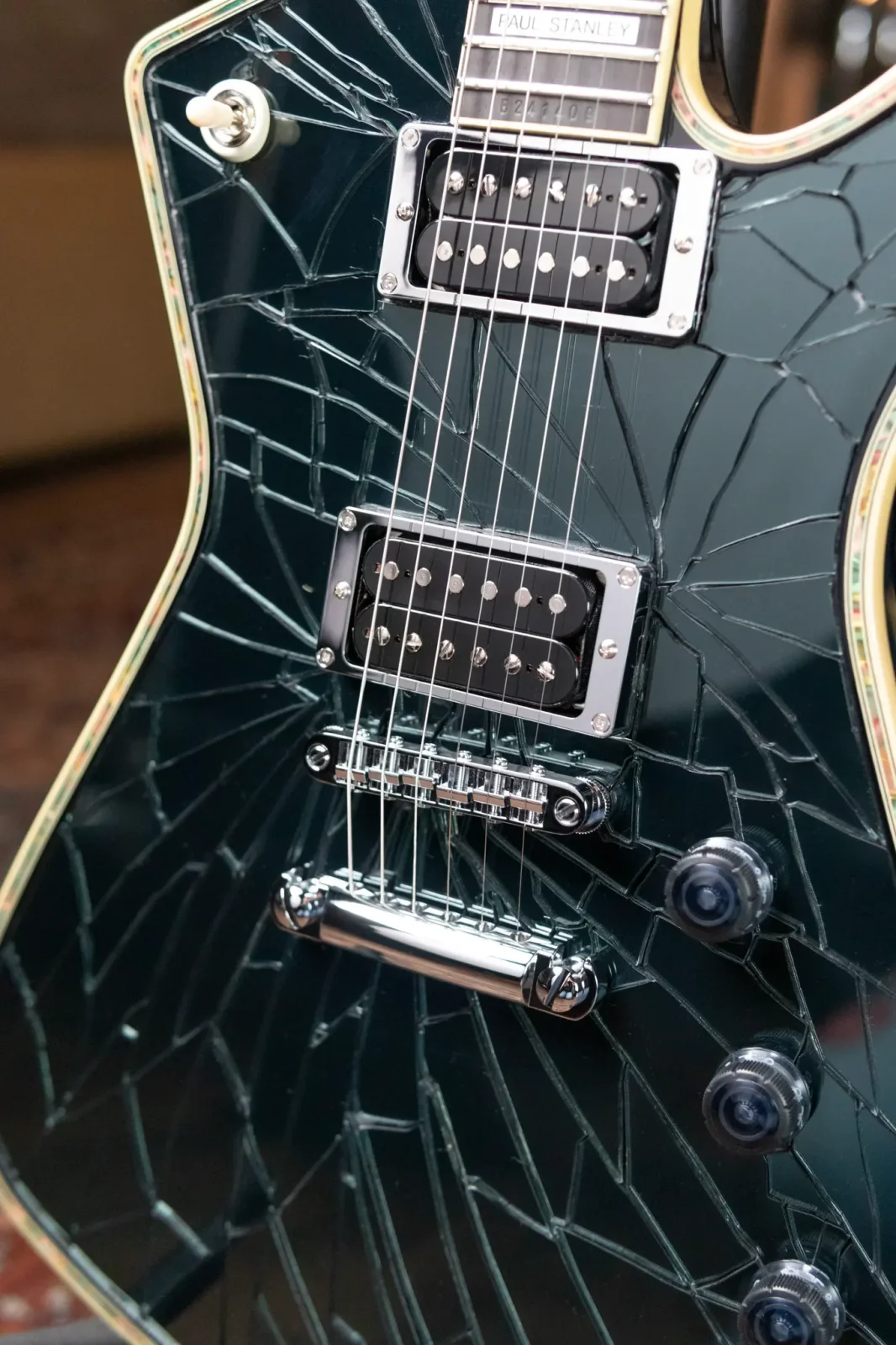 ギター Cracked Mirror_No brand Ibanez【半期決算セール】PS3CM -Black Cracked Mirror Top