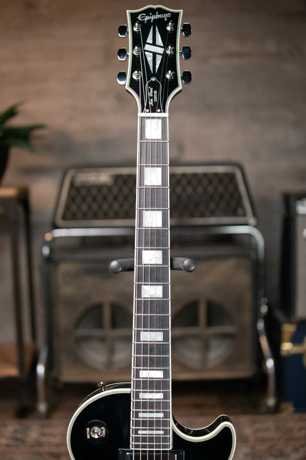 Epiphone Les Paul Custom 1993年 ハードケース付 Epiphone Les Paul Custom 1993 w/ Hard Case Black From JAPAN