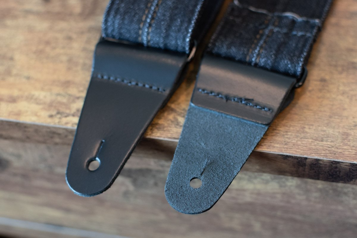 Fender x Wrangler geklonken denim riem, zwart