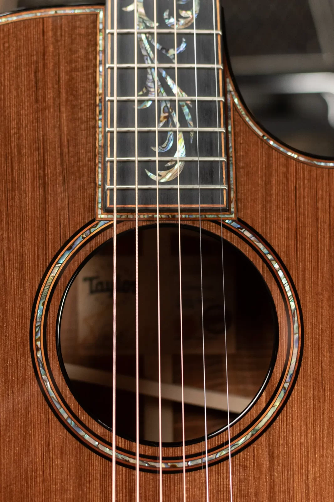 Taylor Custom C12ce 12-Fret Koa/Sinker Redwood Grand Concert  Acoustic/Electric Guitar with Hardshell Case - 00887766129554