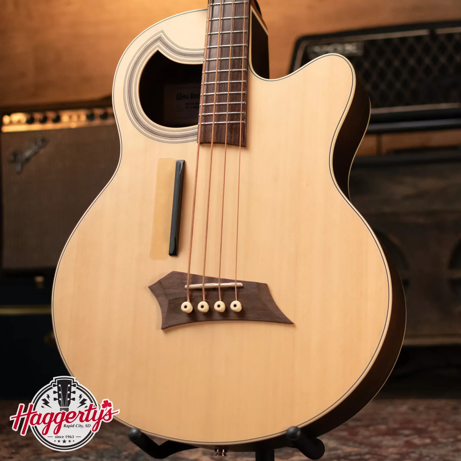 Warwick Rockbass Alien Deluxe, 4 String - Natural Transparent Satin - Used  - 4033685255171