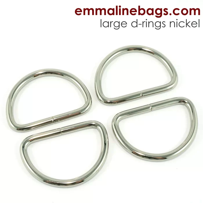 Emmaline, 1 1/2 D-Rings Nickel (4 per pkg)