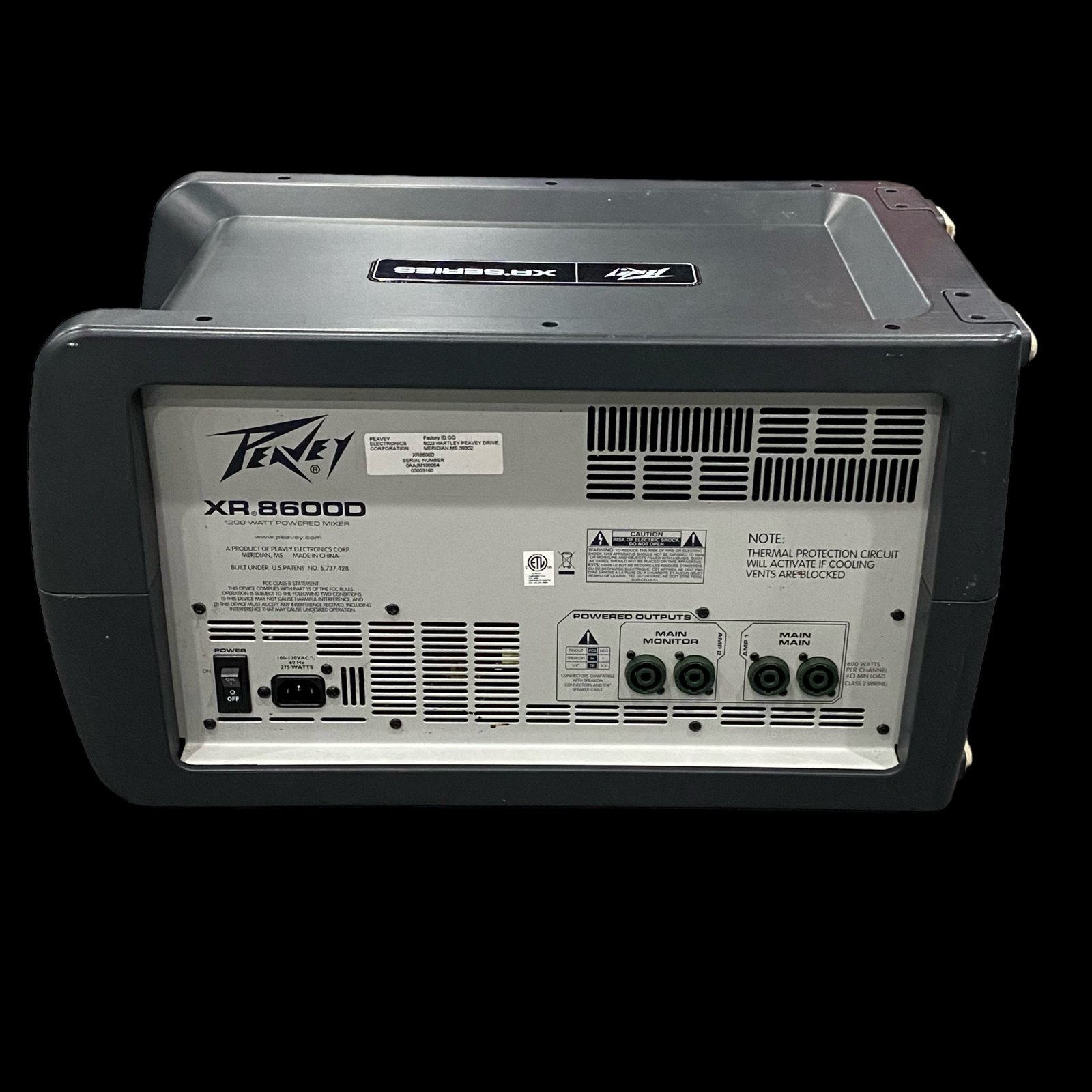 Peavey XR8600D 8 Channel 1200 watt Powered Mixer - Used