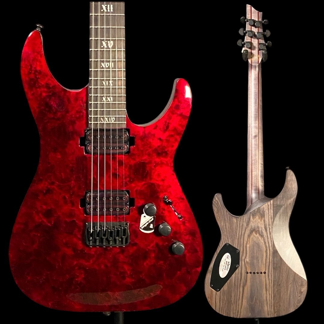 Schecter C-1 Apocalypse Electric Guitar - Red Reign