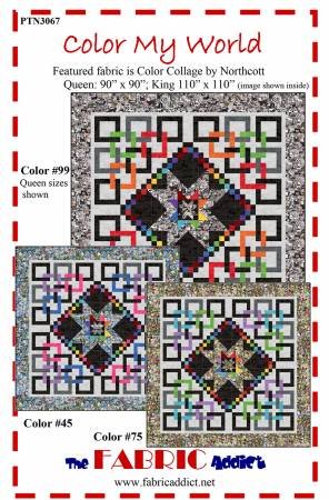 Color My World- Queen & King size Quilt Pattern