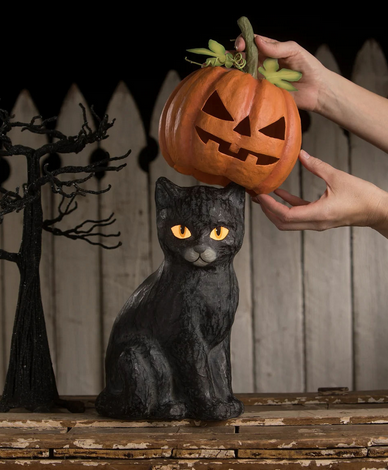 BETHANY LOWE DESIGNS: BLACK CAT JACK'O LANTERN - 801836169745