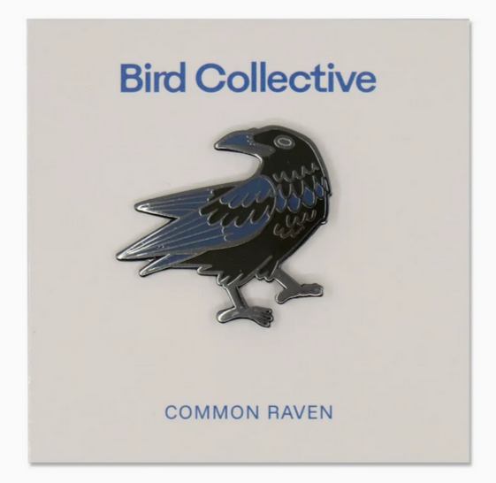 BIRD COLLECTIVE RAVEN ENAMEL PIN