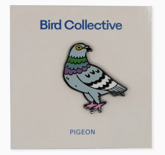 BIRD COLLECTIVE PIGEON ENAMEL PIN