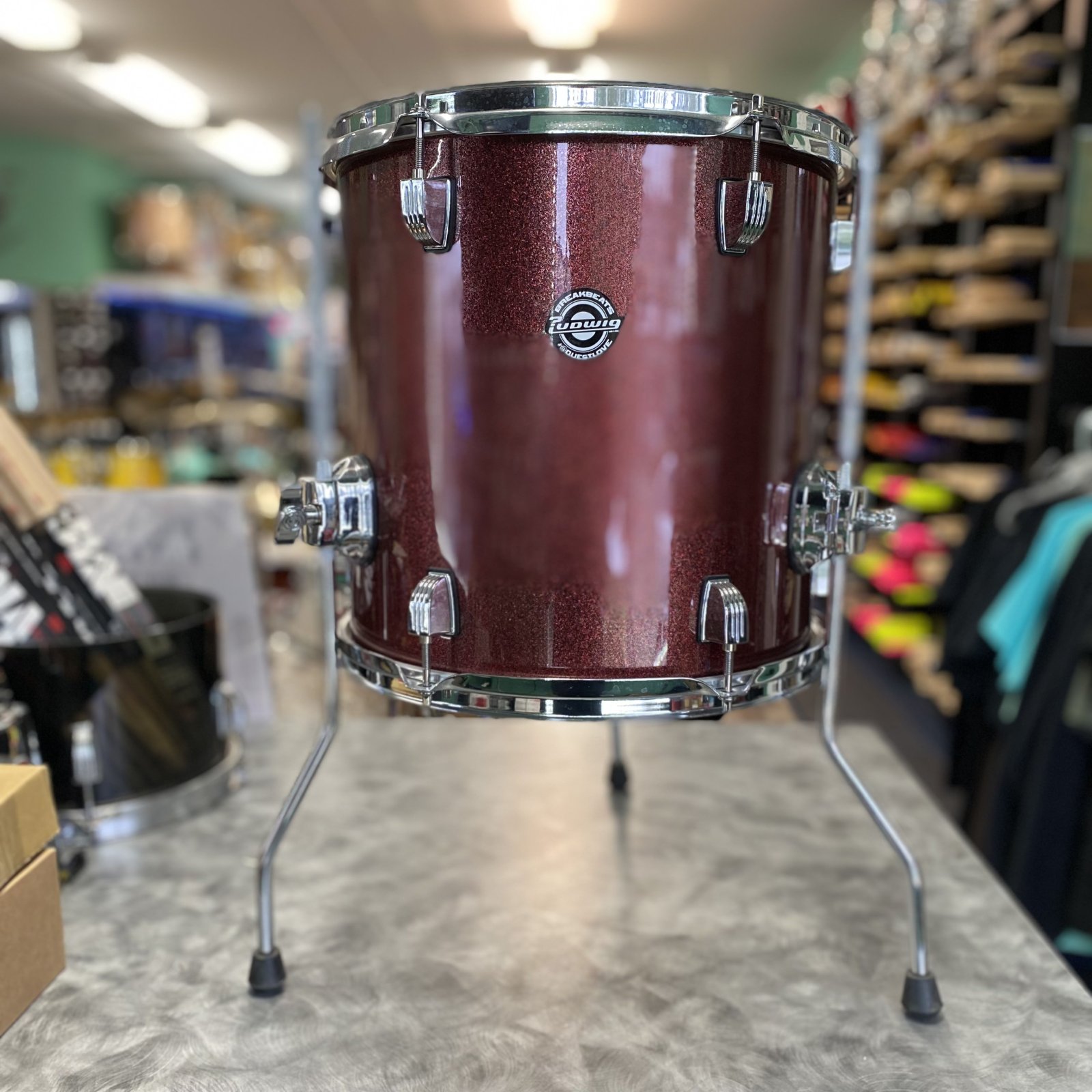 Ludwig 13x13 Breakbeats Floor Tom Red Sparkle
