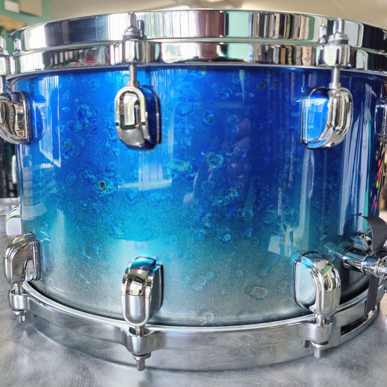 Tama Starclassic Walnut/Birch 14X8 Snare Molten Ice Blue Fade