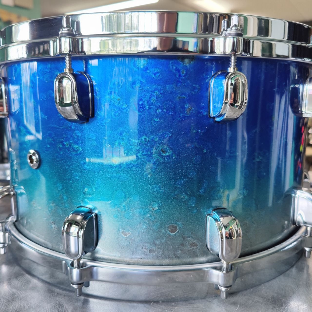 Tama Starclassic Walnut/Birch 14X8 Snare Molten Ice Blue Fade