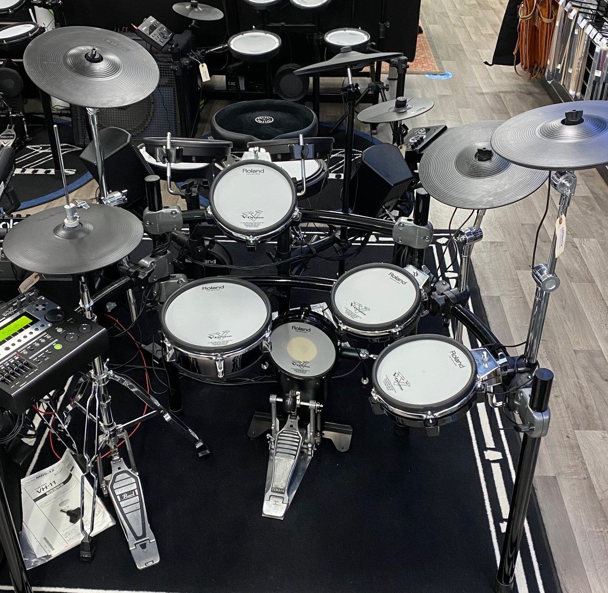 Roland TD12 Electronic Drum Set w/ HiHat Stand and Bass