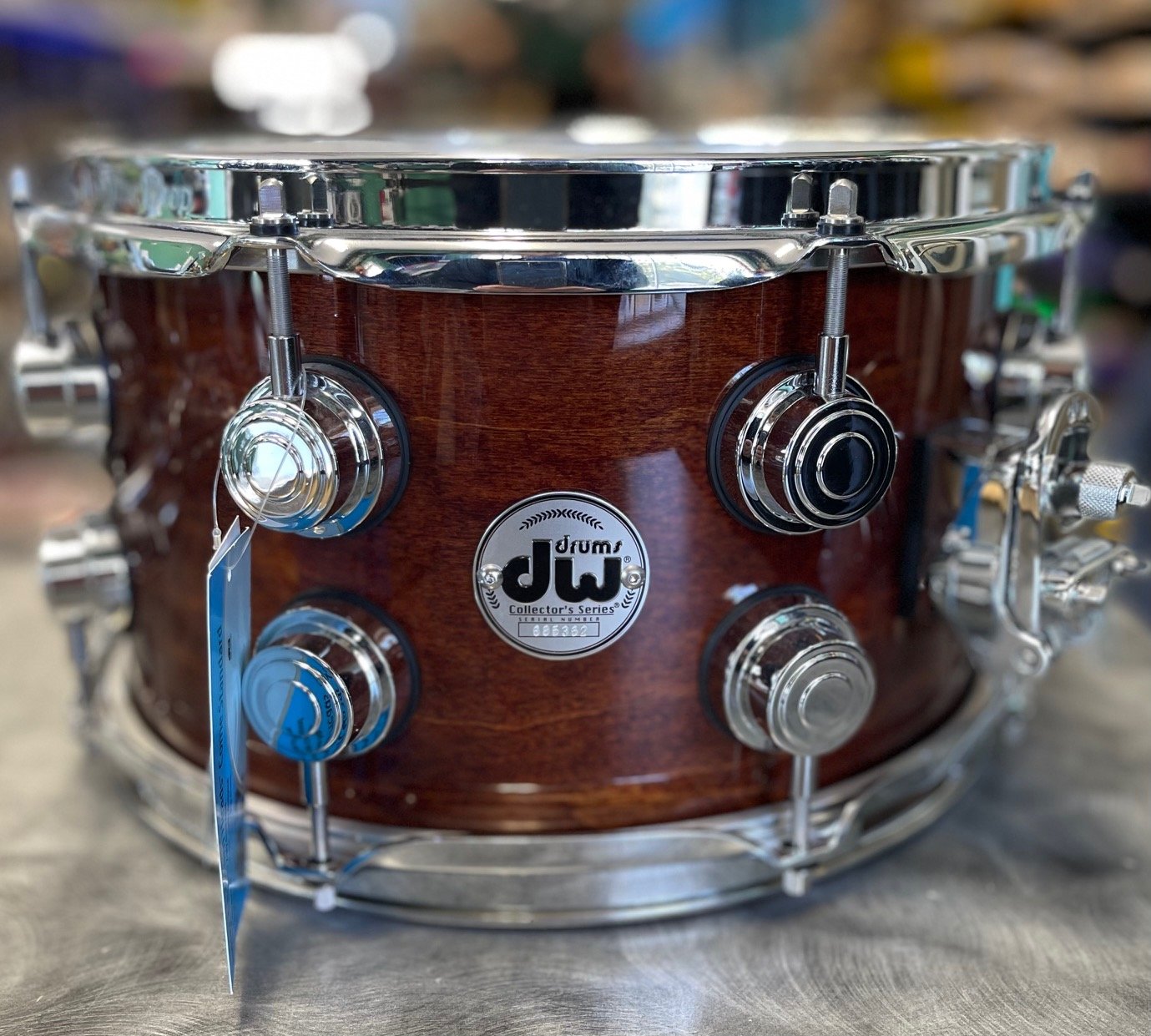 USED DW 7x12 DW Collector's Maple Tobacco Gloss Lacquer Mint