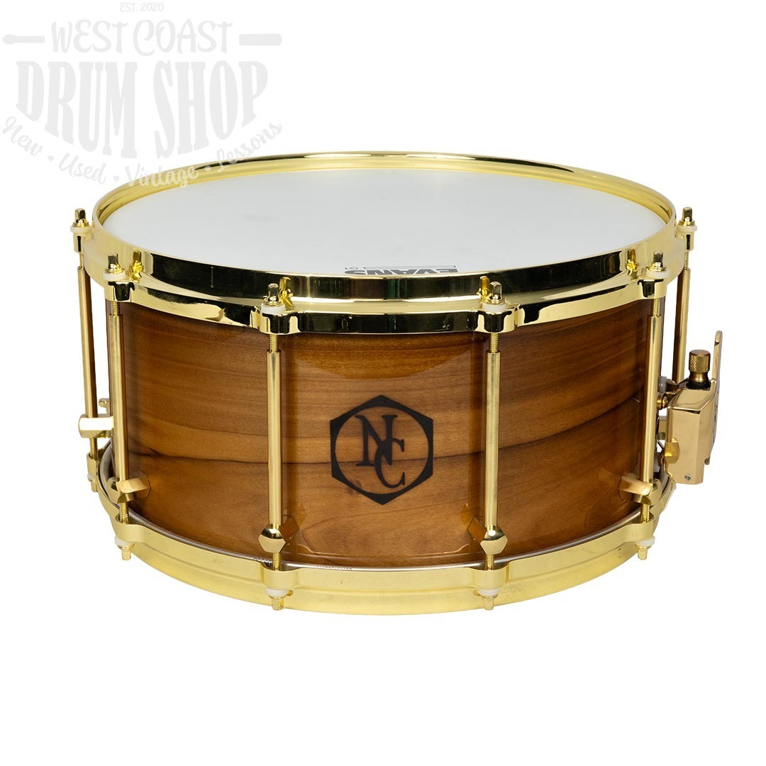 Noble & Cooley Solid Shell 7x14 Tulip High Gloss Wood Burn Logo Brass Die-Cast Hoops and Hardware