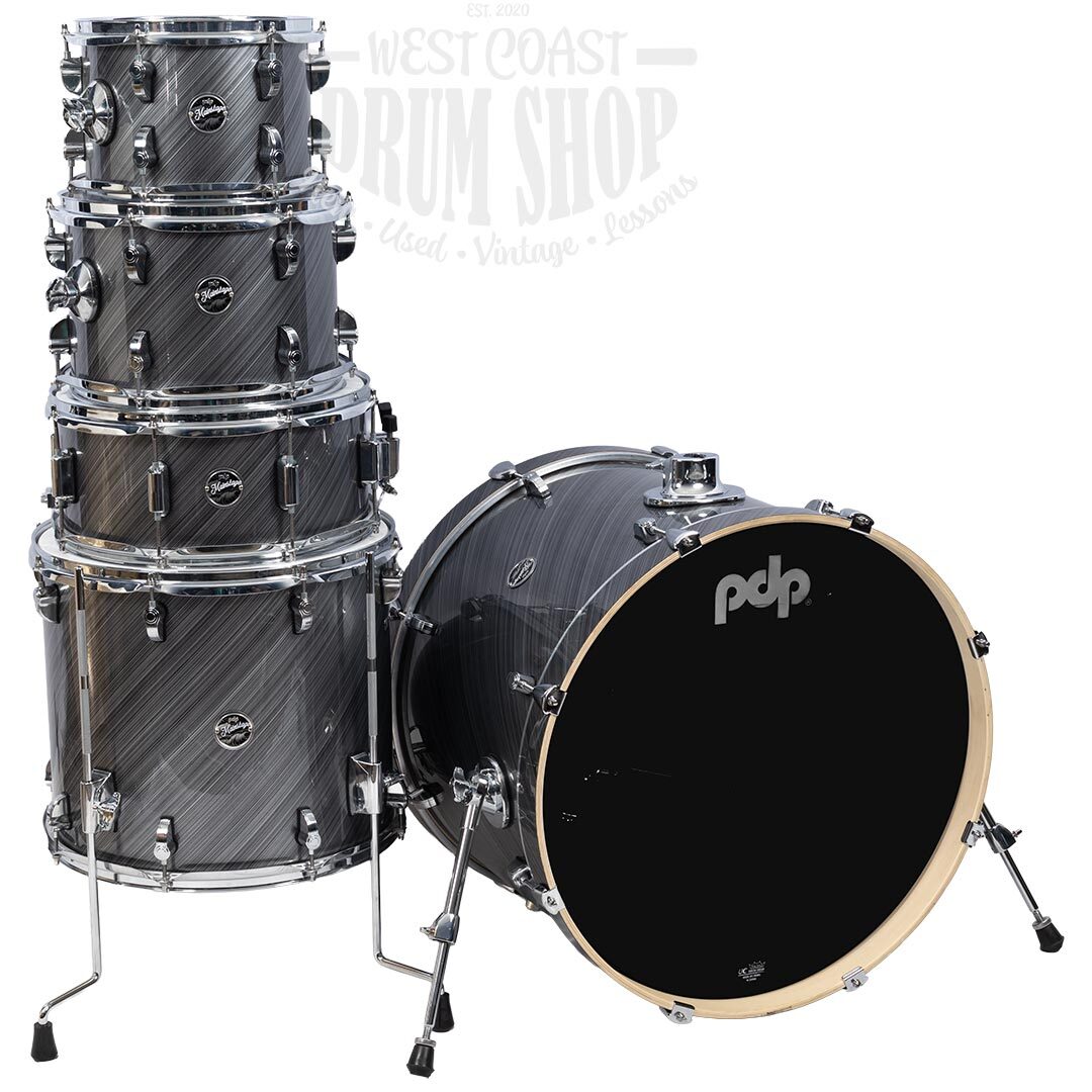 Used PDP Mainstage 5pc Drum Set Twisted Graphite (No Cymbals/Hardware)