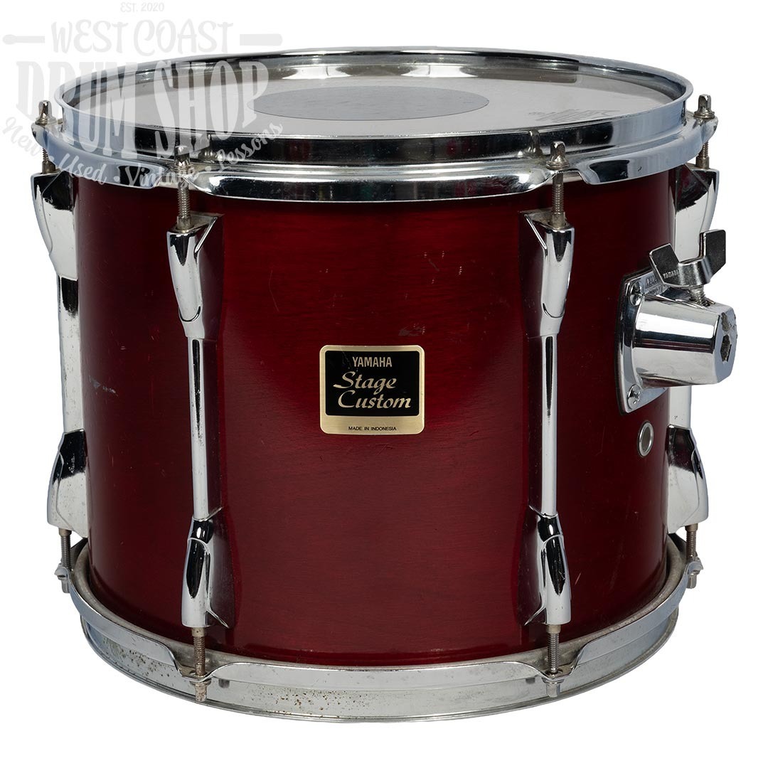 Used Yamaha Stage Custom Tom 12x10 Cranberry Red